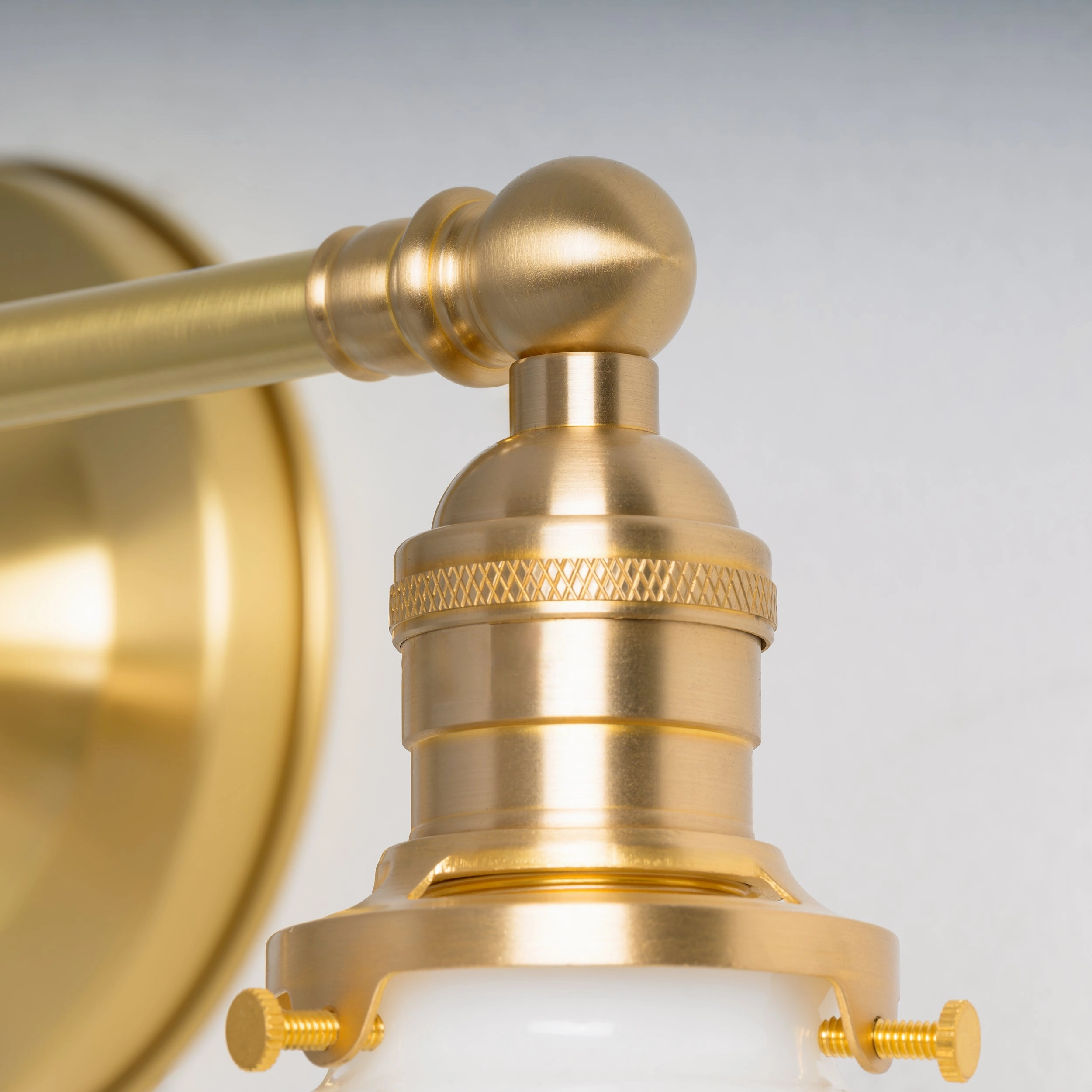 Mulberry (Opal) | 3-Shade Cross Bar Sconce