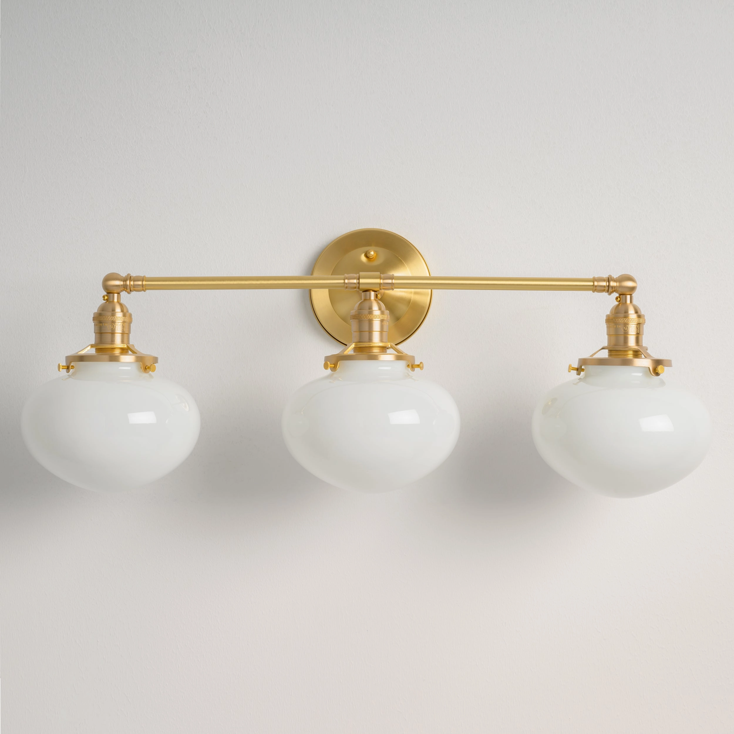 Mulberry (Opal) | 3-Shade Cross Bar Sconce