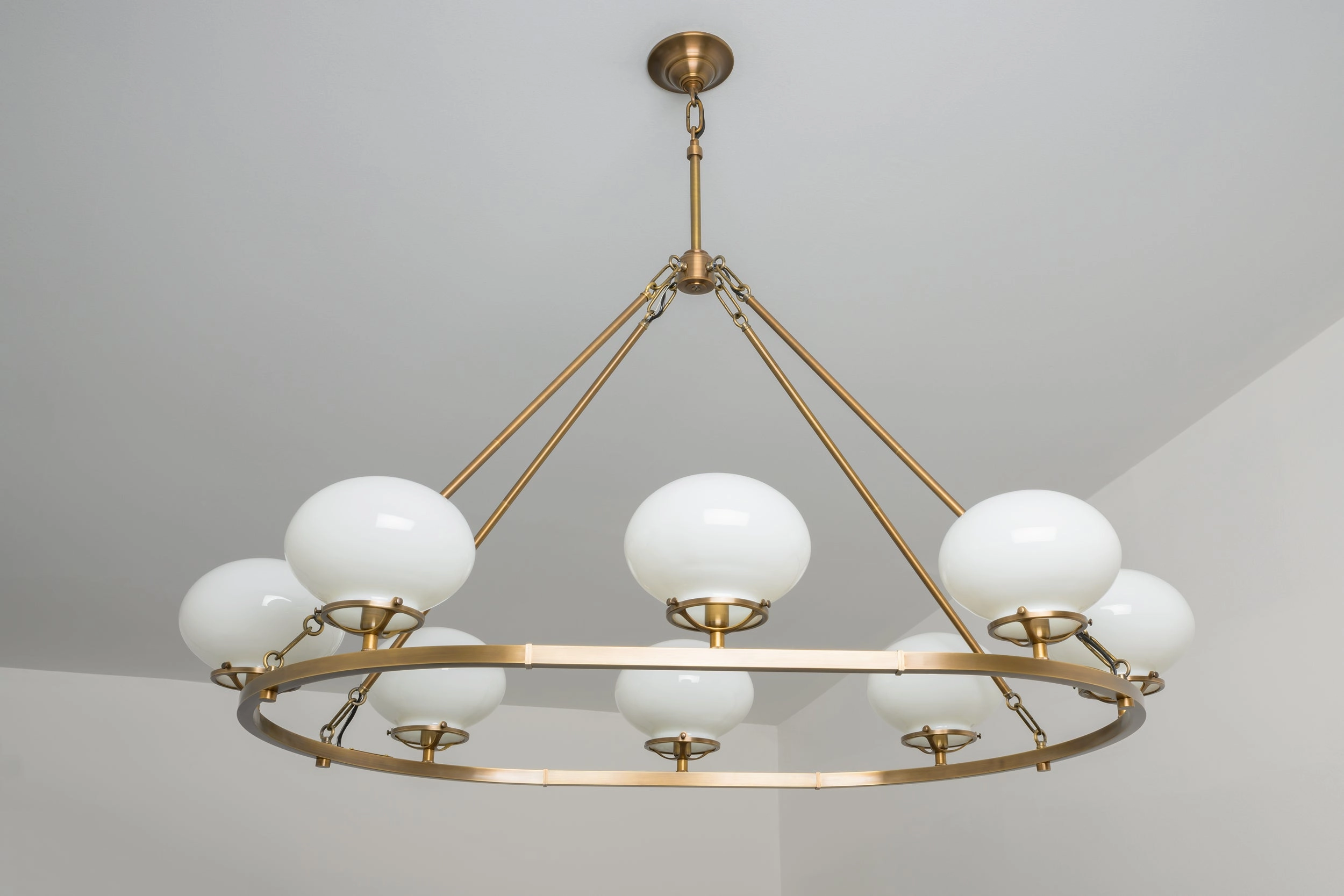 Mulberry (Opal) | Grand Oval Chandelier