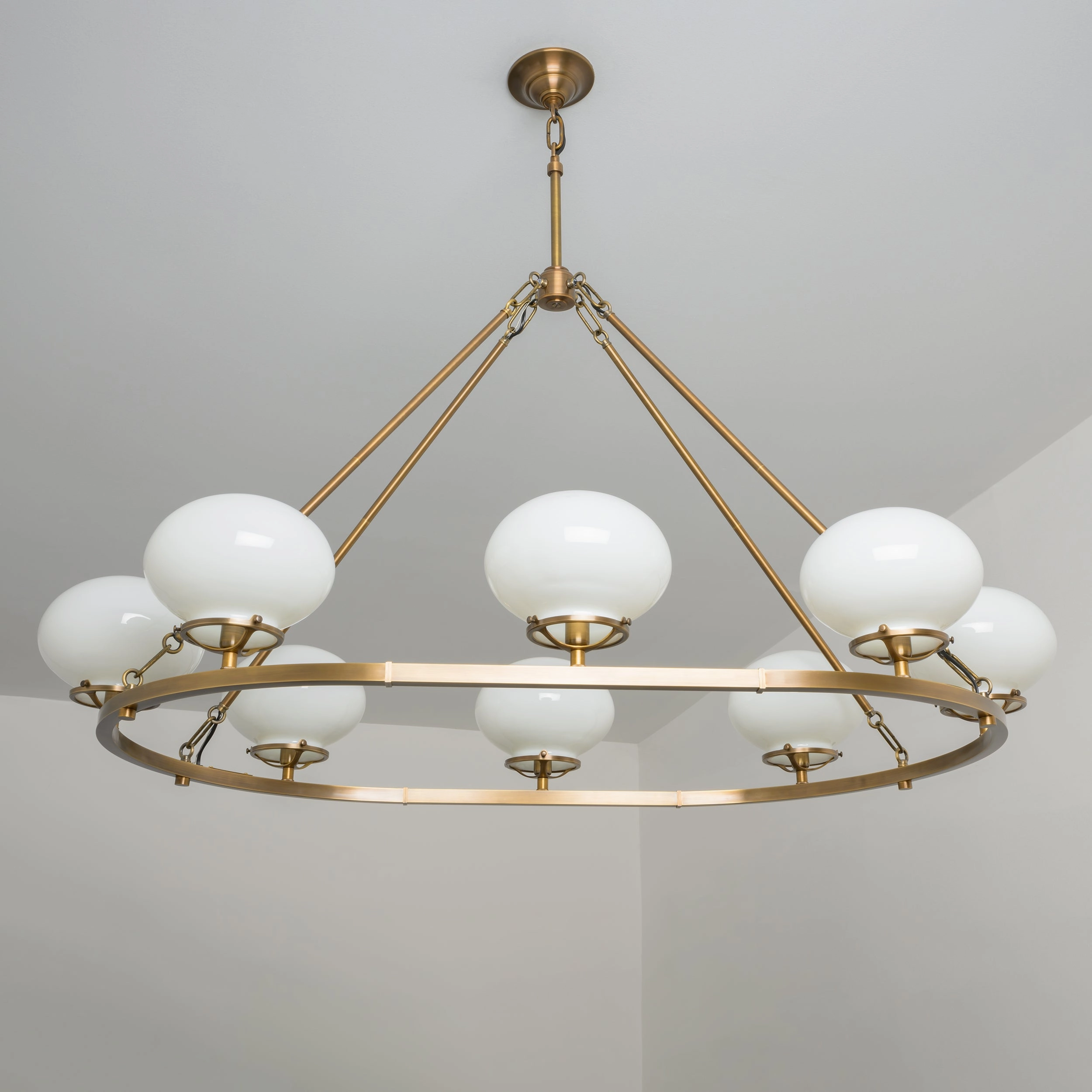 Mulberry (Opal) | Grand Oval Chandelier