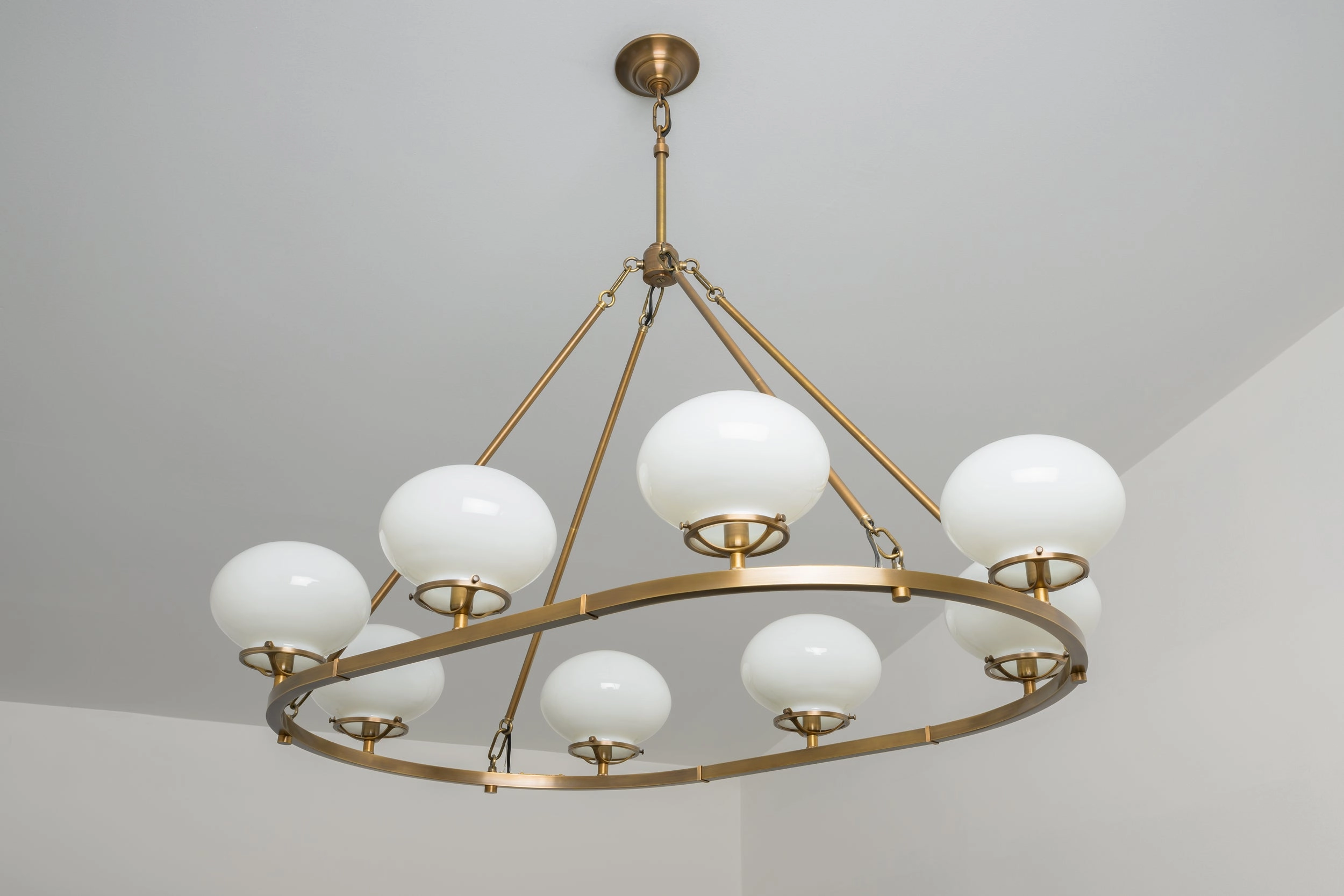 Mulberry (Opal) | Grand Oval Chandelier