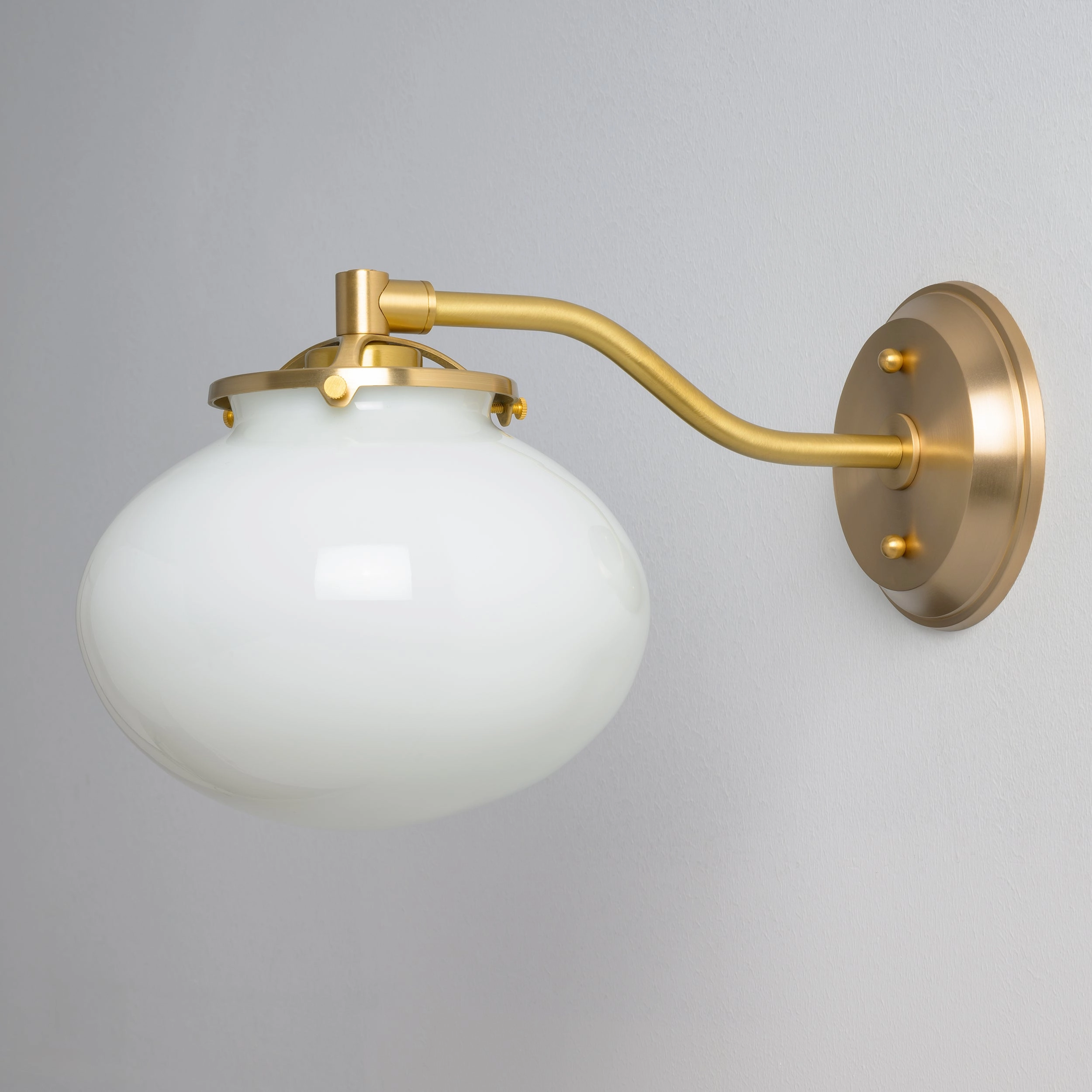 Mulberry (Opal) | Modern Offset Sconce