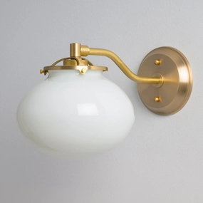Mulberry (Opal) | Modern Offset Sconce