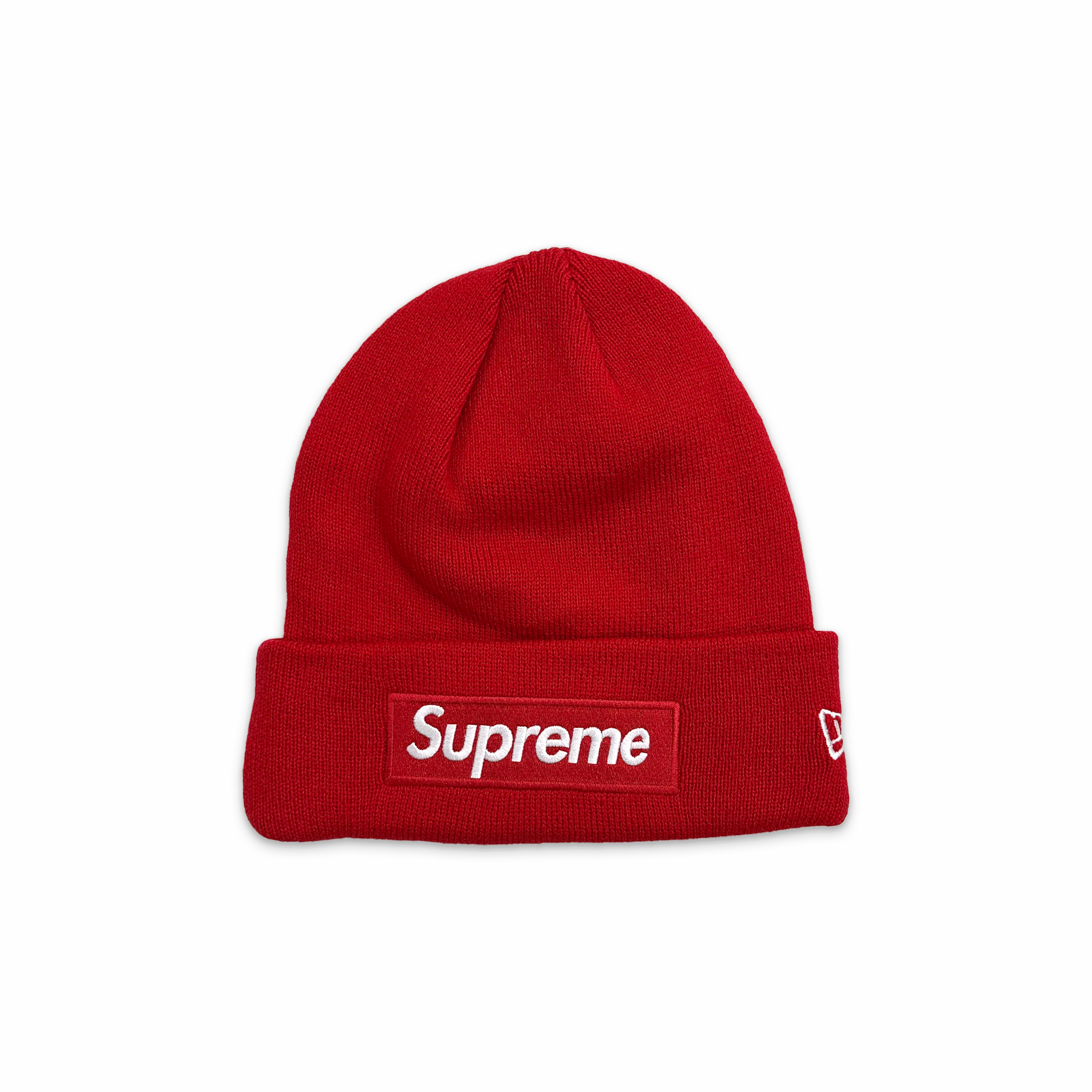 New Era Box Logo Beanie FW23 Red