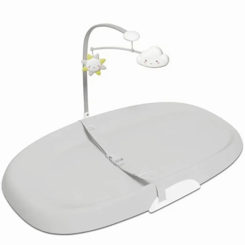 Nursery Style Wipe-Clean Changing Pad - Light Grey (See Description)