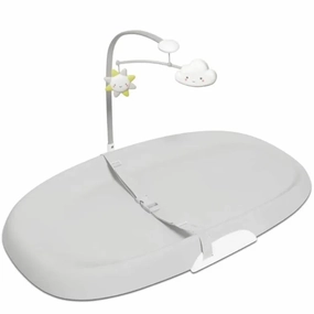 Nursery Style Wipe-Clean Changing Pad - Light Grey (See Description)