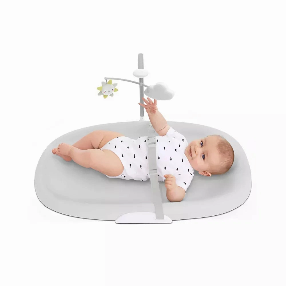 Nursery Style Wipe-Clean Changing Pad - Light Grey (See Description)