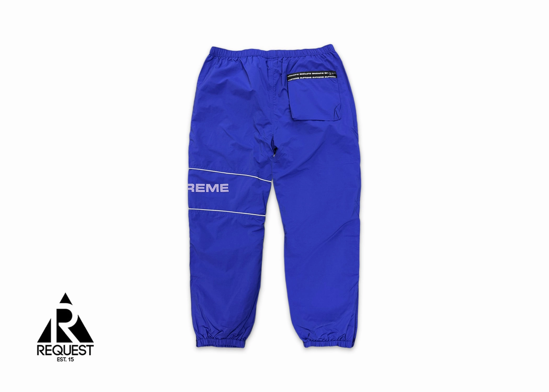 Nylon Ripstop Waterproof Track Pants Blue (SS19)
