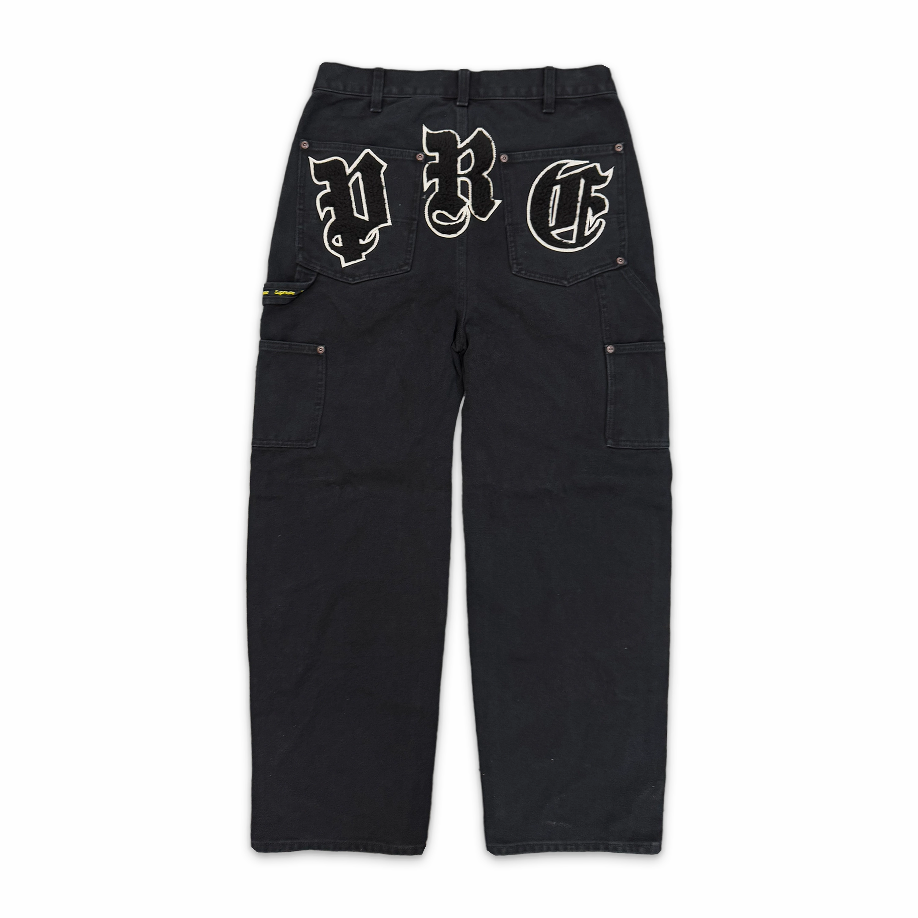Old English Canvas Double Knee Painter Pant Black