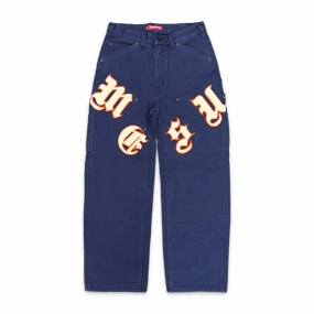 Old English Canvas Double Knee Painter Pant Navy