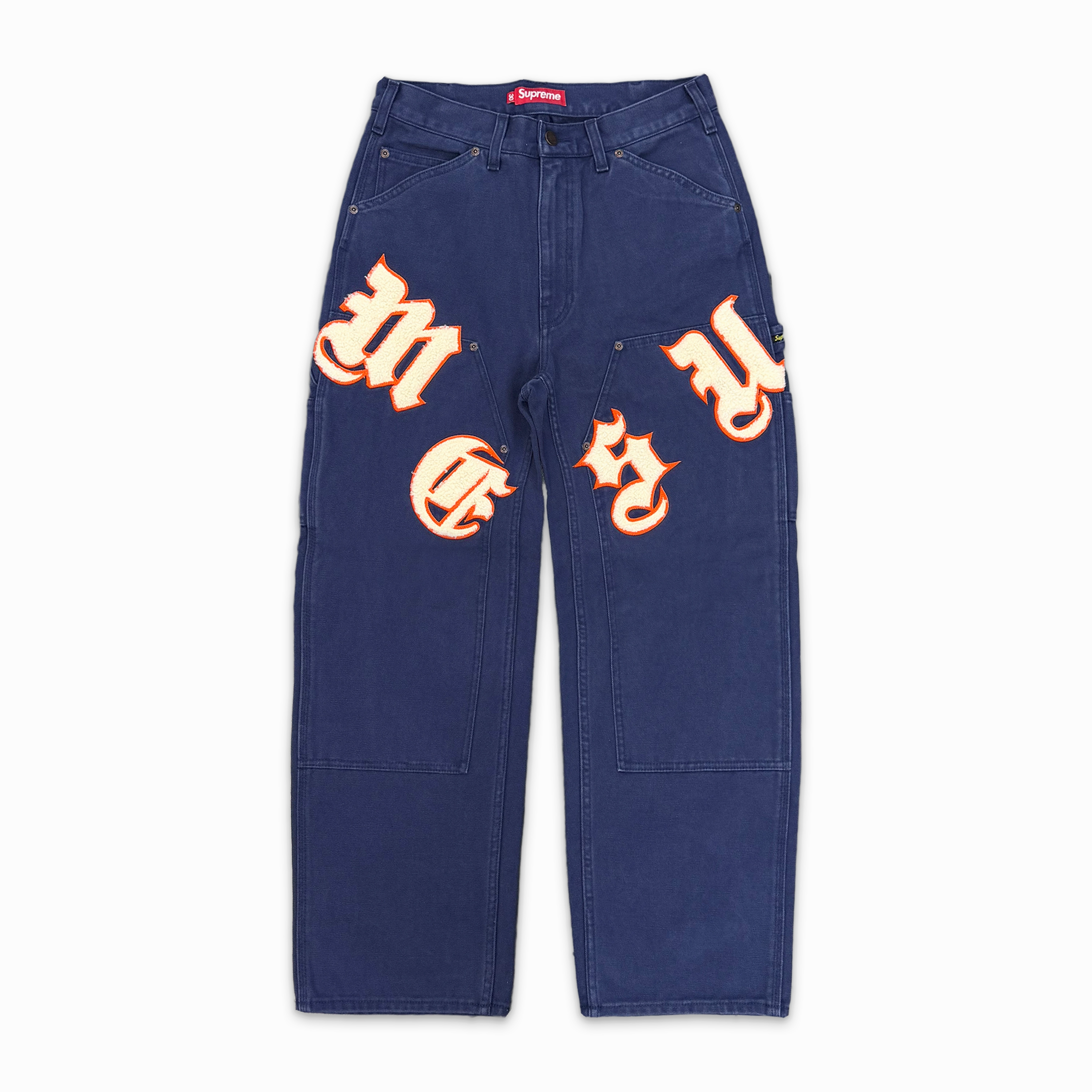 Old English Canvas Double Knee Painter Pant Navy