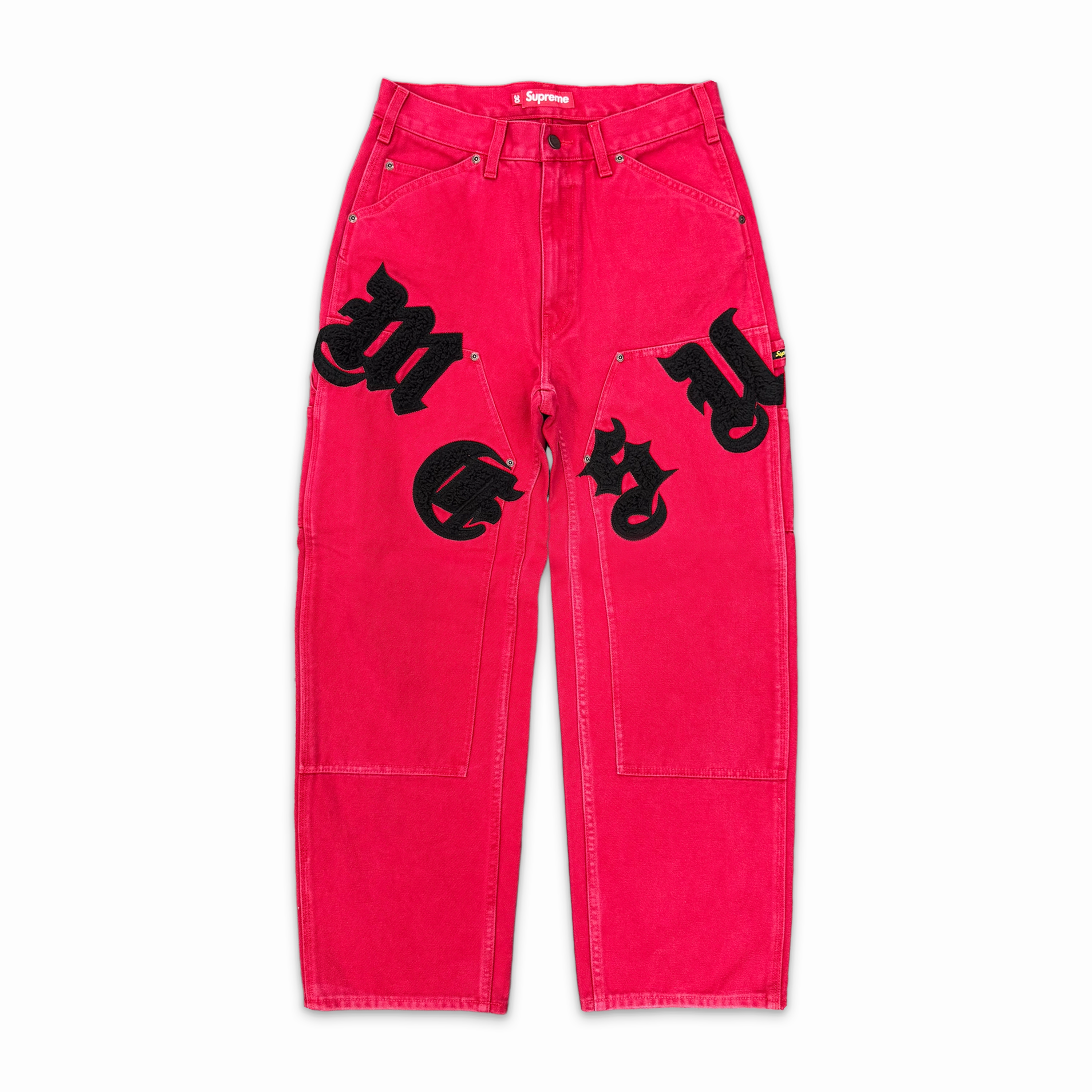 Old English Canvas Double Knee Painter Pant Red