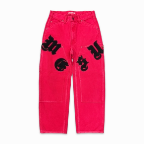 Old English Canvas Double Knee Painter Pant Red