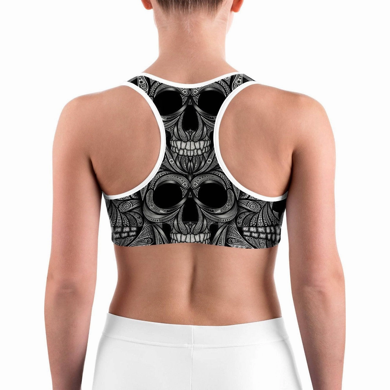 Ornamental Skull Sports Bra