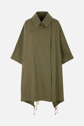 oversized canvas cape