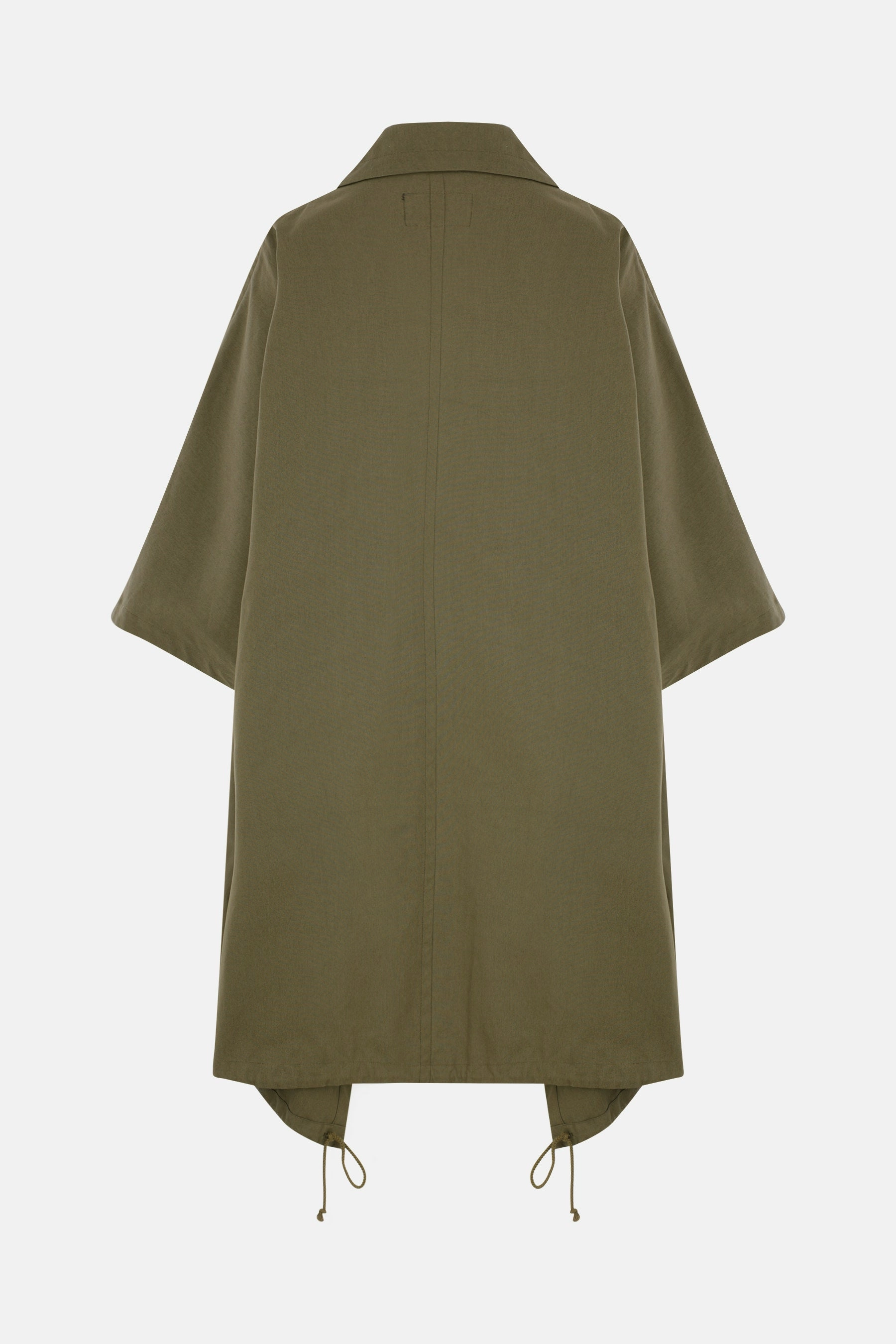oversized canvas cape