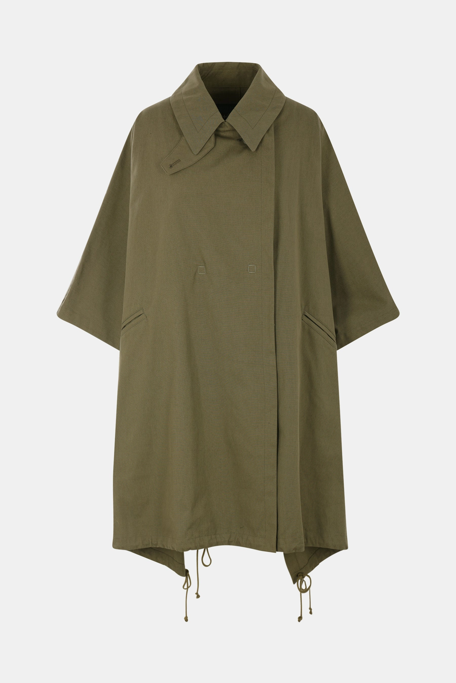 oversized canvas cape
