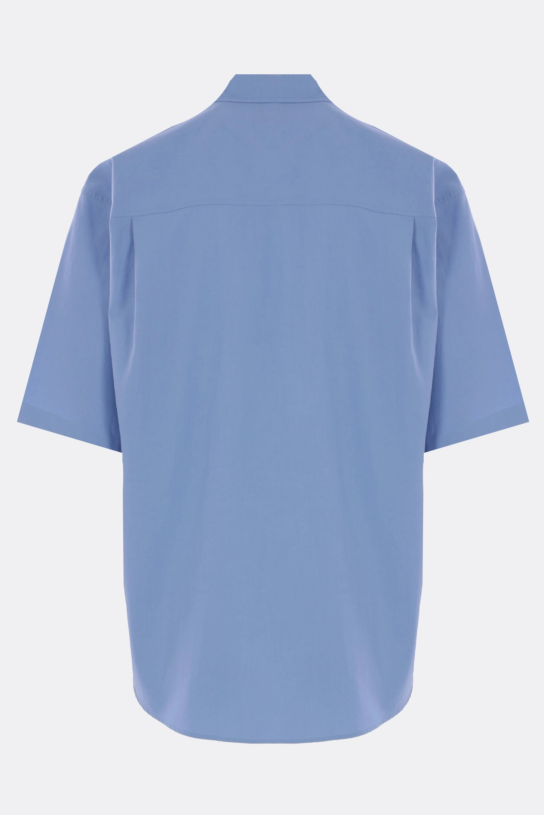 oversized short-sleeve shirt in twill