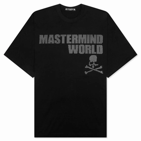 Oversized Studded Tee - Black/Silver
