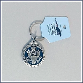 Pewter Supreme Court Seal Keychain