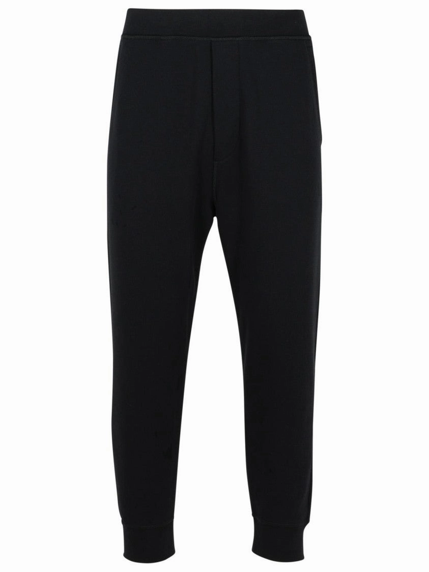 Relaxed' Black Cotton Pants