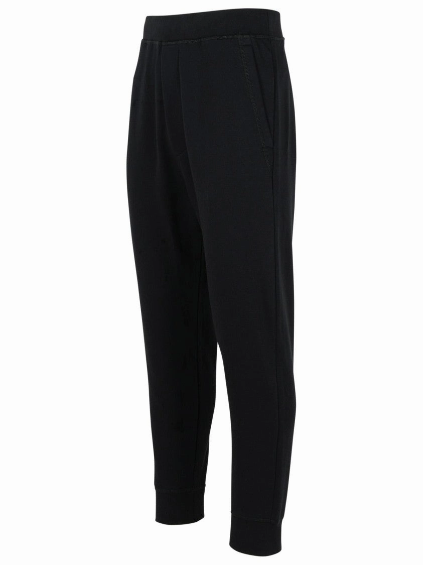 Relaxed' Black Cotton Pants