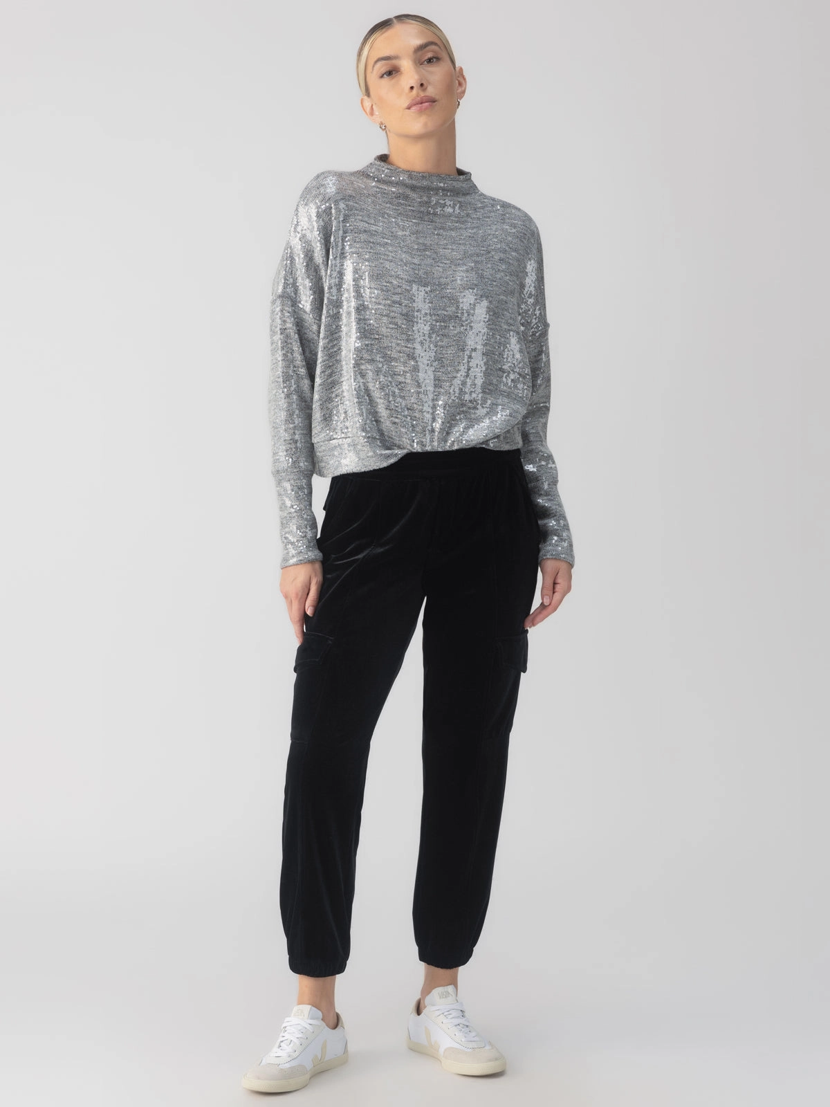 Relaxed Velvet Rebel Standard Rise Pant Black