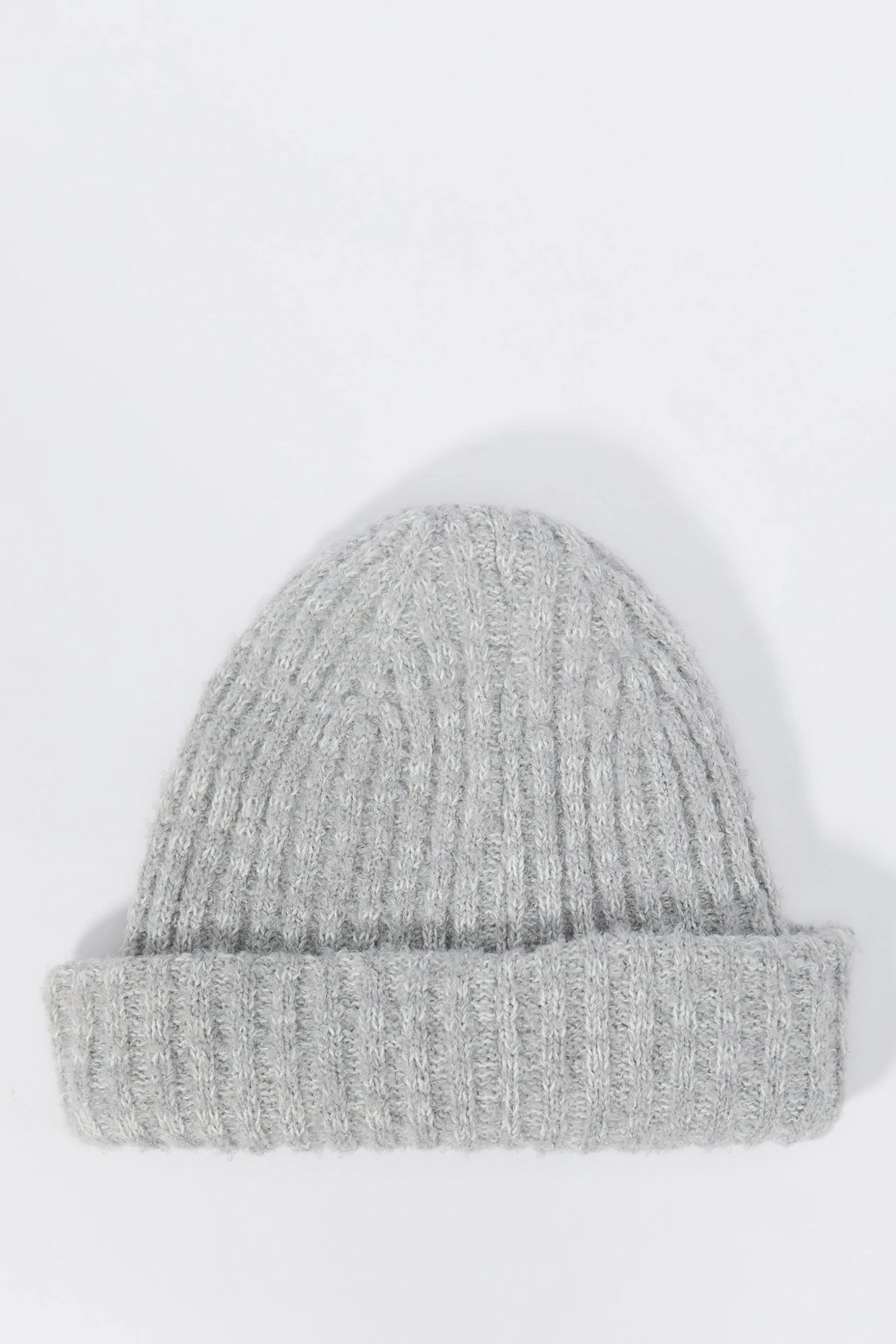 Ribbed Fuzzy Knit Beanie