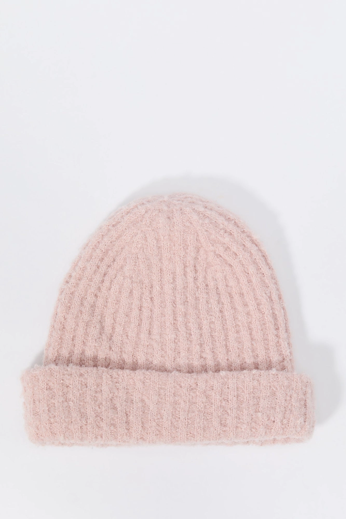 Ribbed Fuzzy Knit Beanie