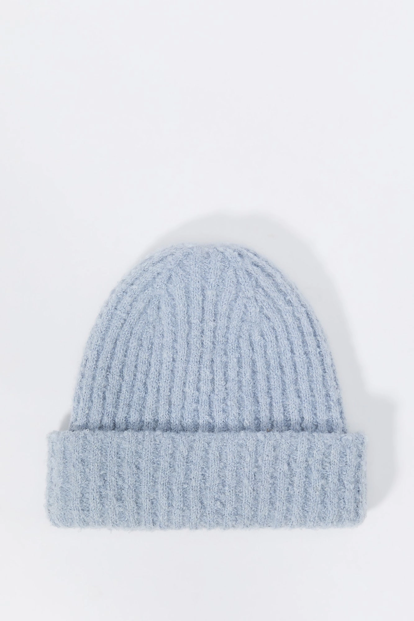 Ribbed Fuzzy Knit Beanie