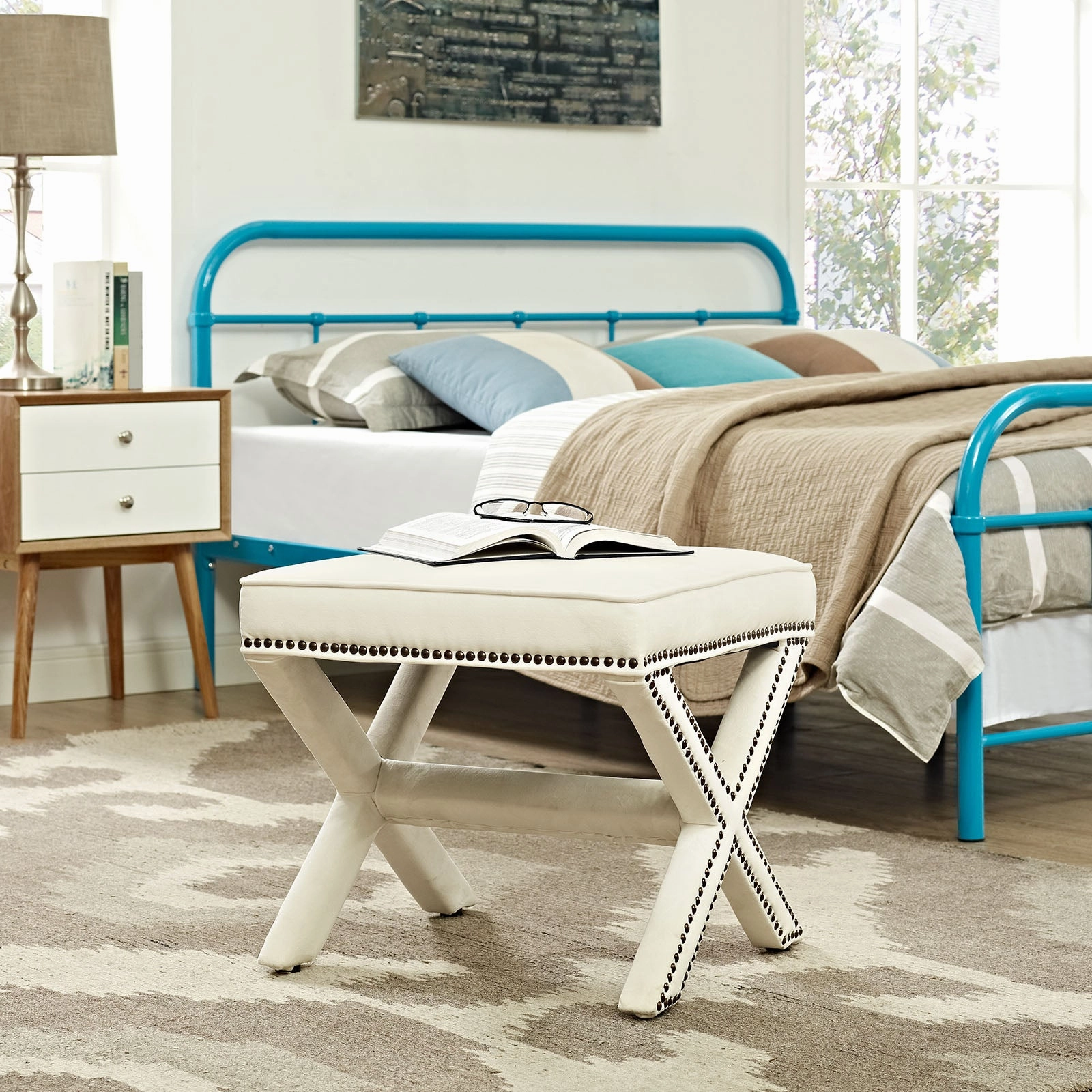 Rivet Bench by Modway