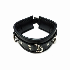 Rouge Leather 3 D-Ring Padded Collar