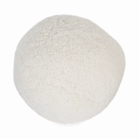 Round Sheepskin Pillow