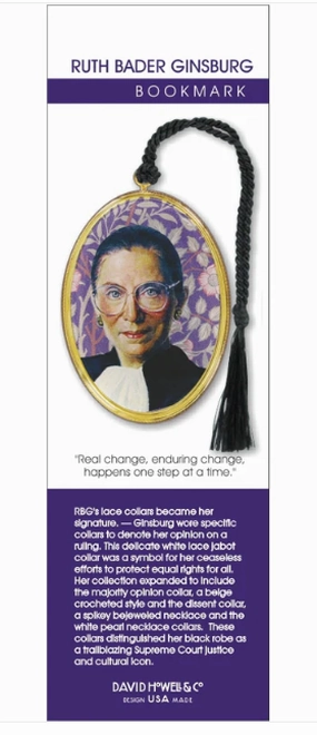 Ruth Bader Ginsberg Metal Bookmark