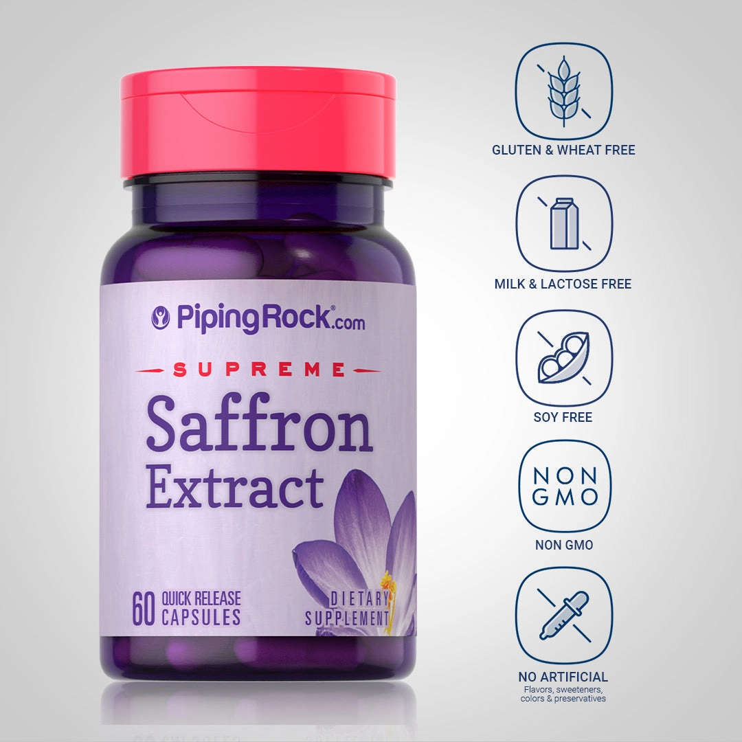 Saffron Extract, 88.5 mg, 60 Quick Release Capsules