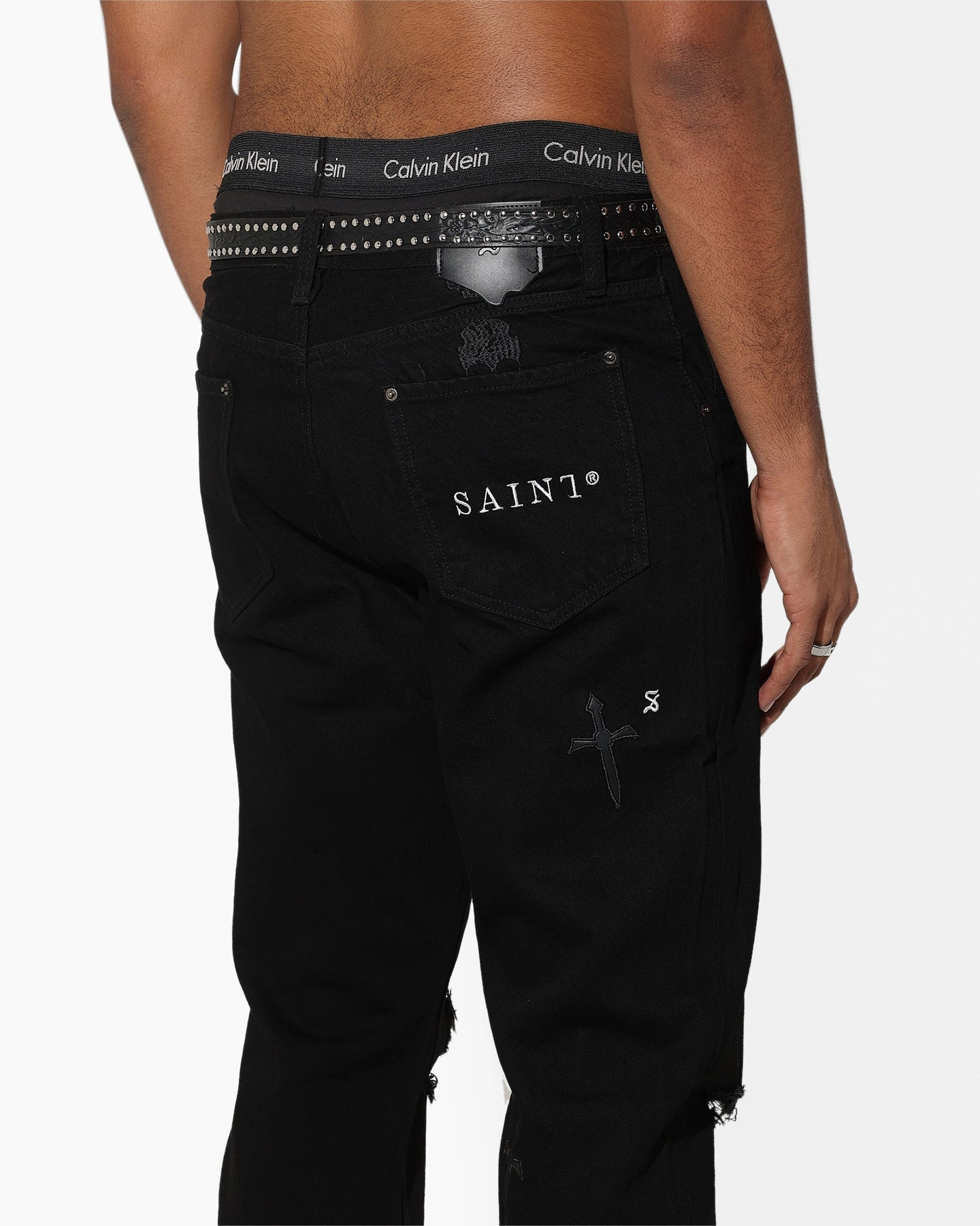 Saint Morta Daggers Relaxed JeansBlack