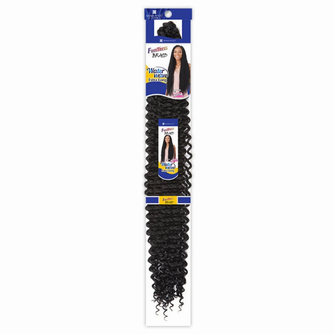 Shake 'N Go Freetress Braid 1X's Pack Crochet Hair- Water Wave - EXTRA LONG