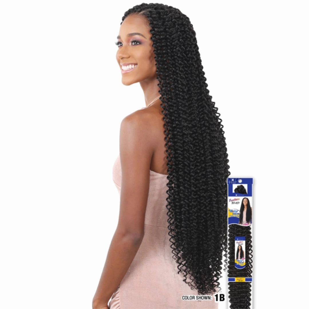 Shake 'N Go Freetress Braid 1X's Pack Crochet Hair- Water Wave - EXTRA LONG