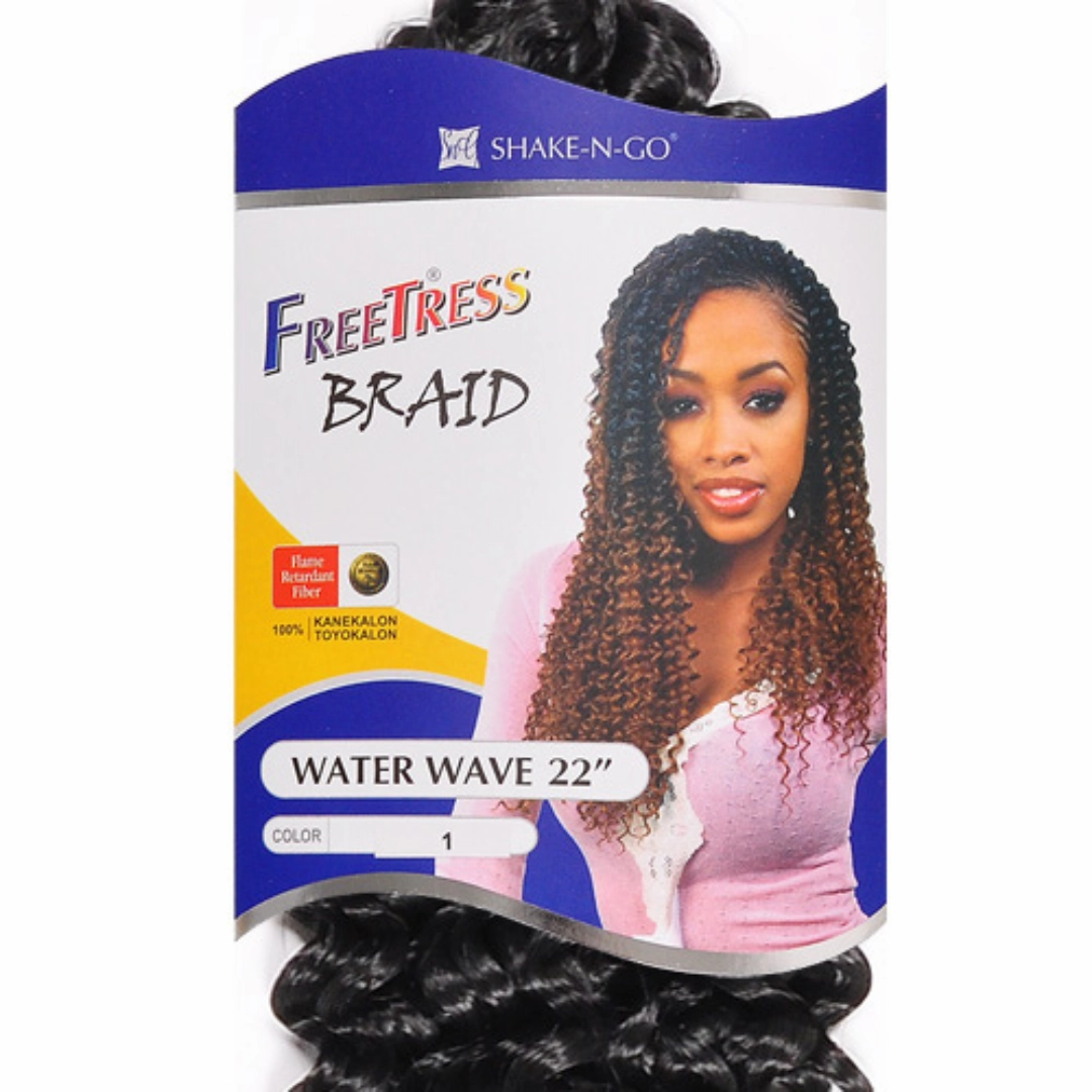 Shake 'N Go Freetress Water Wave Bulk Crochet Hair - 22