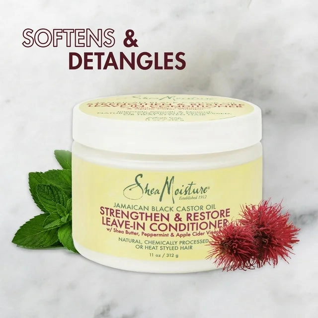 Shea Moisture Jamaican Black Castor Oil Strengthen & Restore Leave-in Conditioner- 11.5 oz