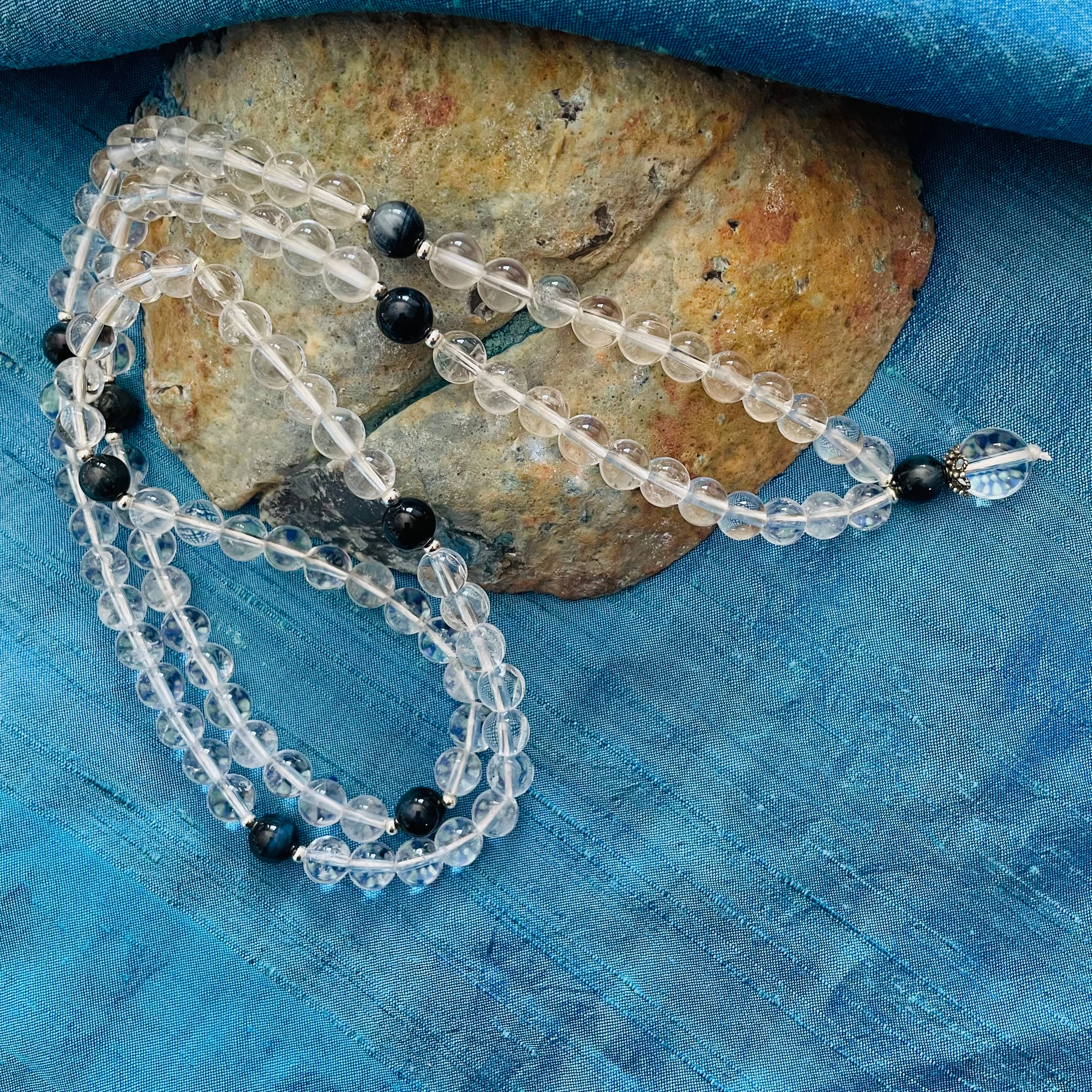 Sphatika Quartz Crystal Kriya Mala