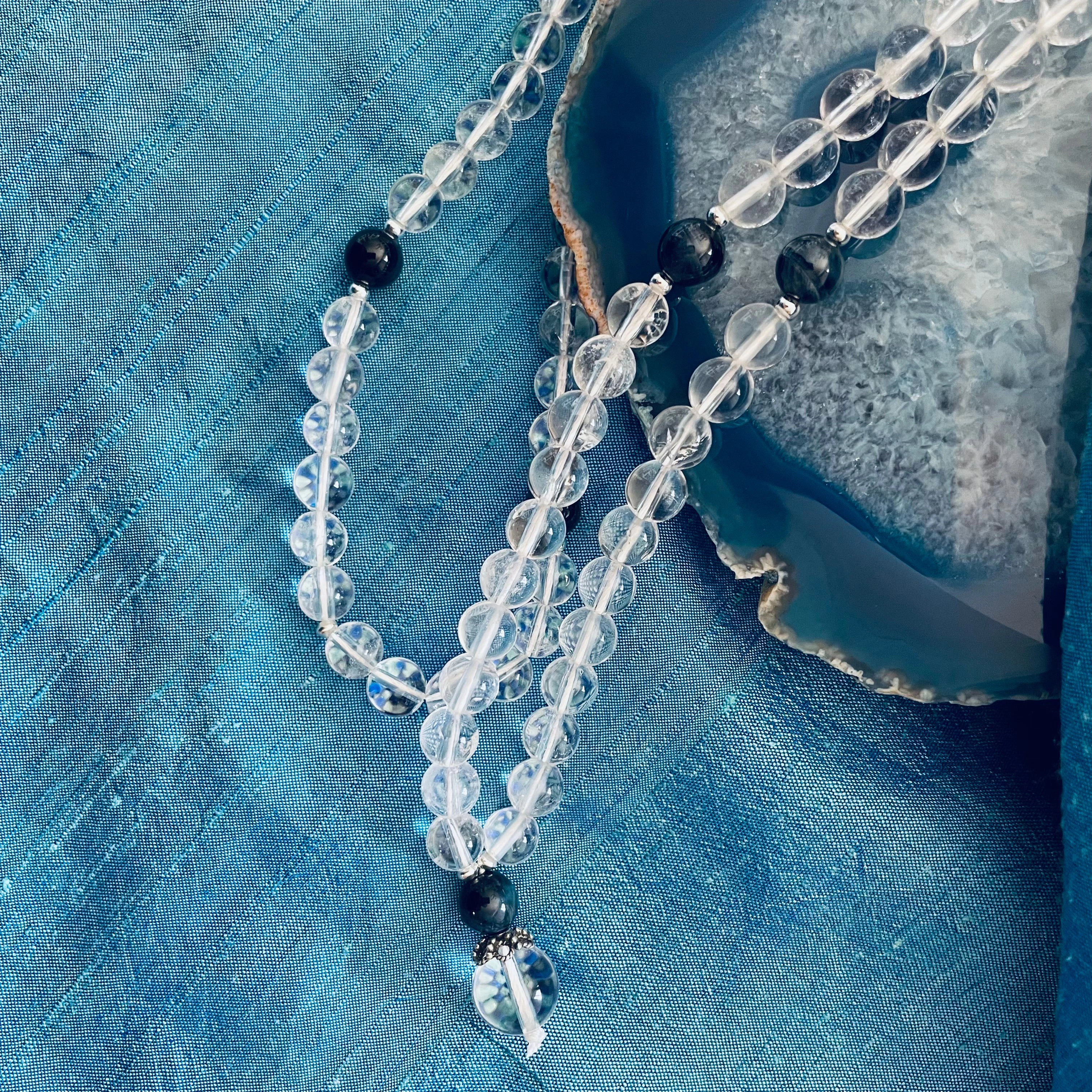Sphatika Quartz Crystal Kriya Mala
