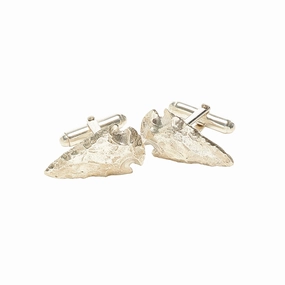 Sterling Silver Spearhead Cufflinks
