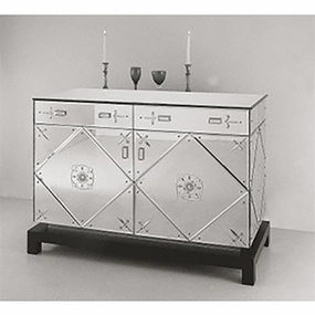 Striking Art Deco Venetian Cupboard