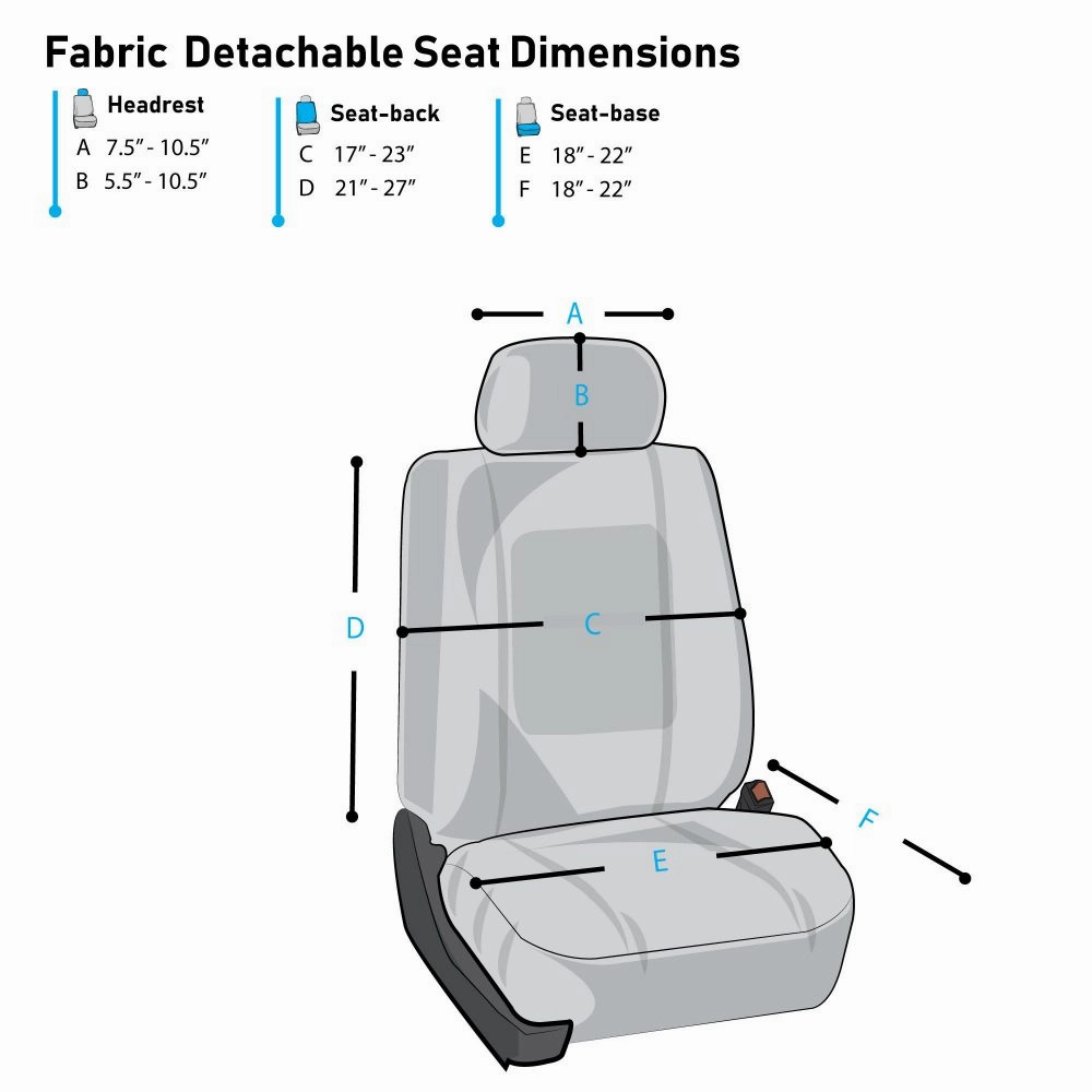 Striking Striped Seat Covers - Front Set Green