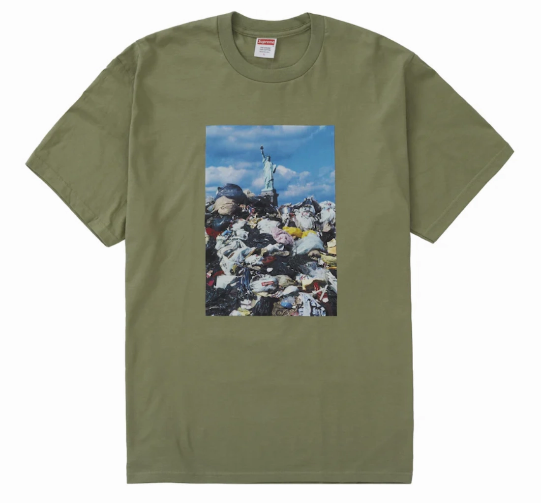 Supreme American Trash Tee Light Olive