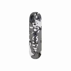Supreme Camo Logo Skateboard Deck Snow Camo