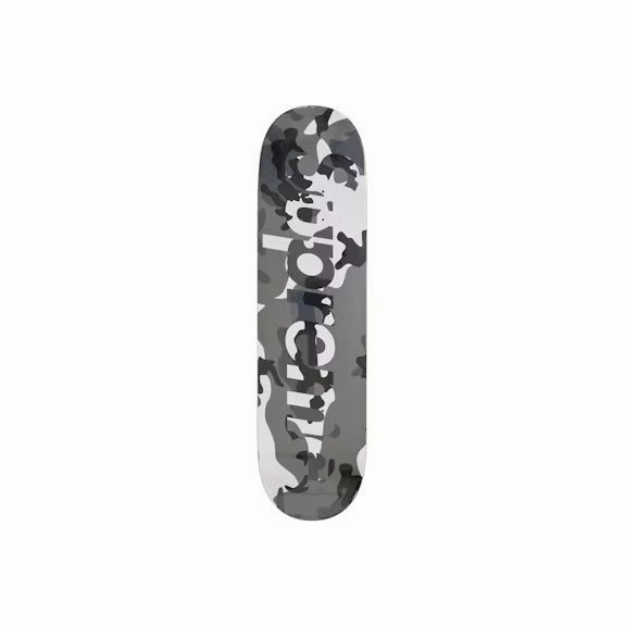Supreme Camo Logo Skateboard Deck Snow Camo
