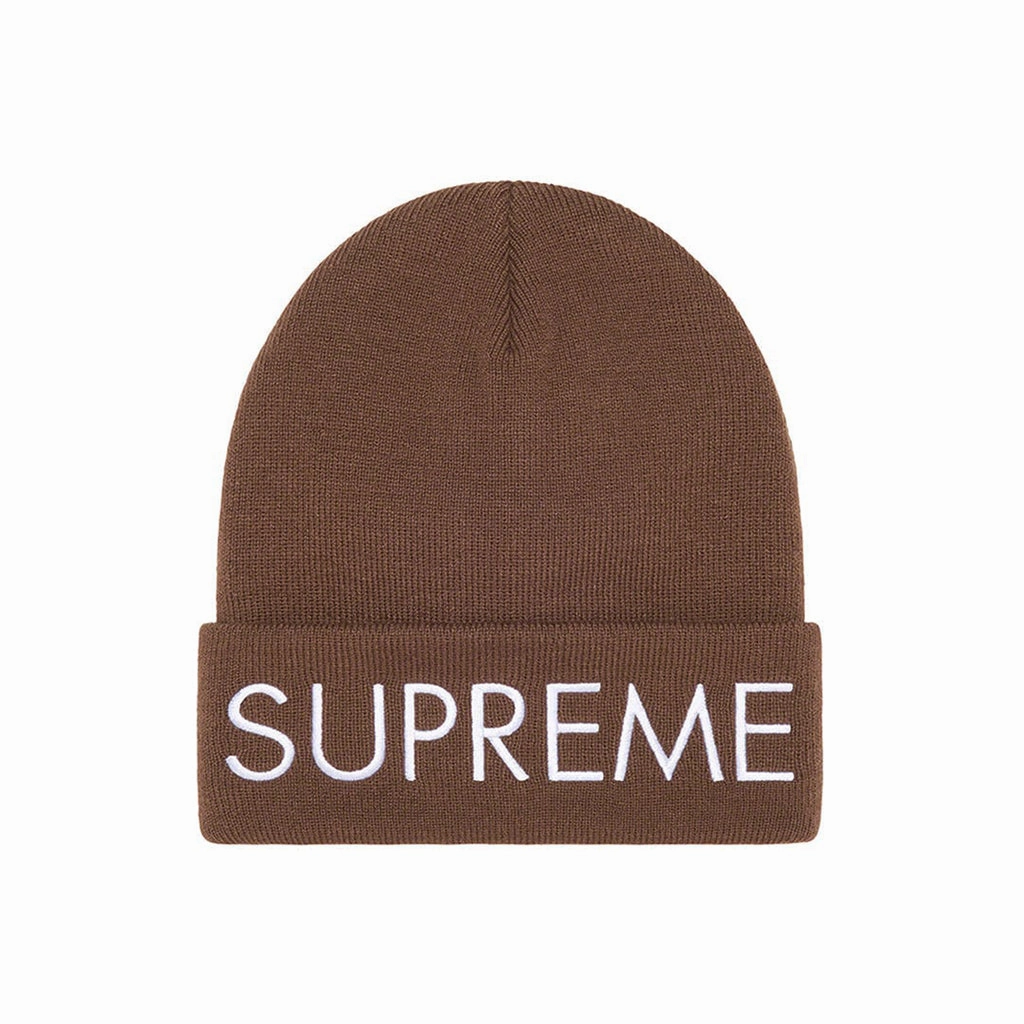 Supreme Capital Beanie - Dark Brown