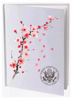 Supreme Court Cherry Blossom Lined Journal